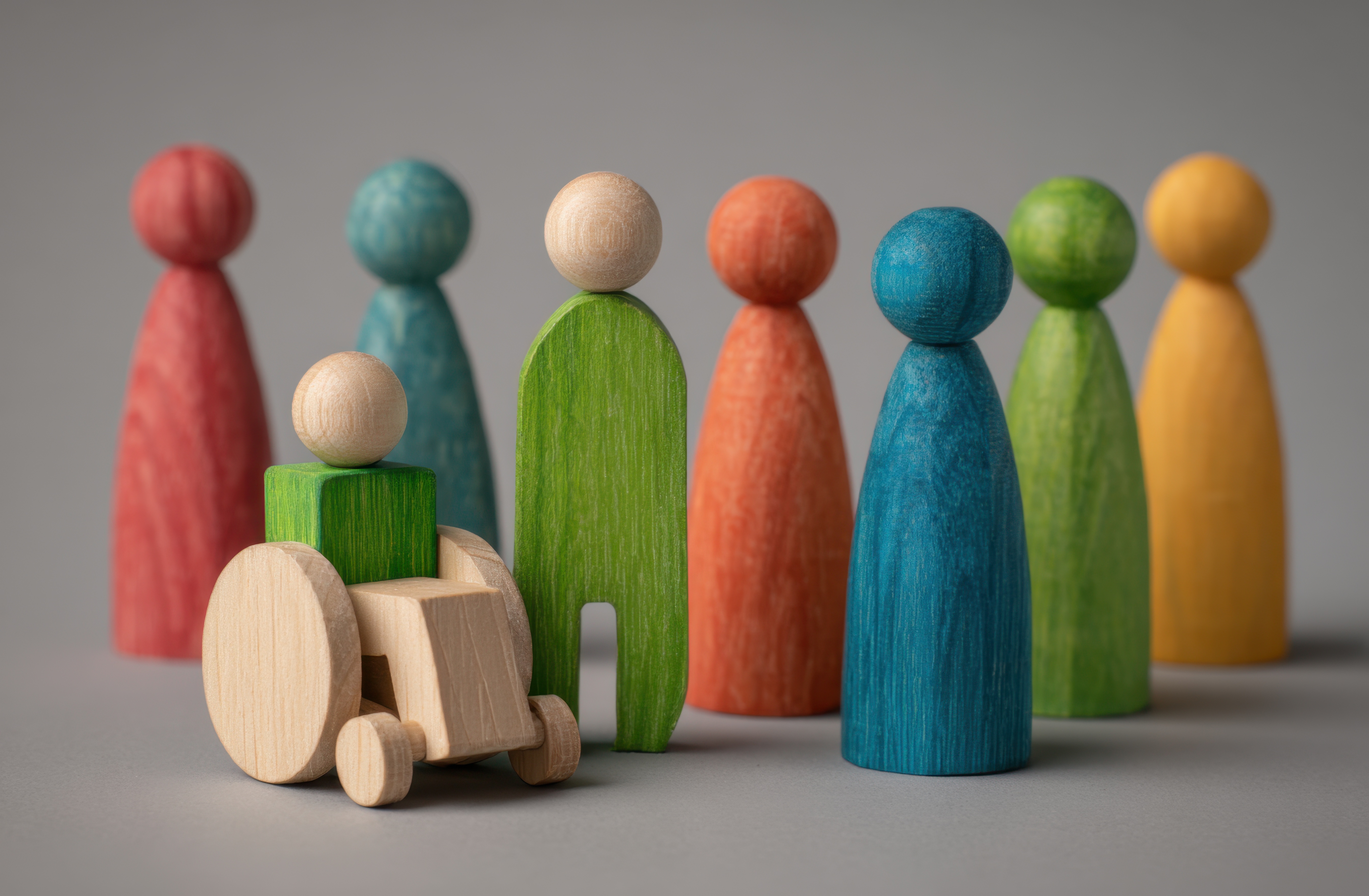 bunte Holzfiguren